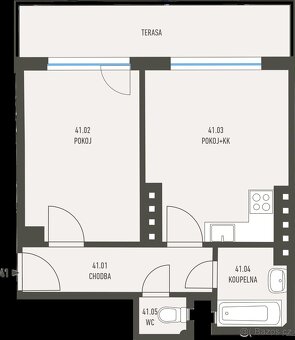 Prodej bytu 2+kk, pl. 44,8 m2, terasa, 4. NP, PRAHA Michle - 7