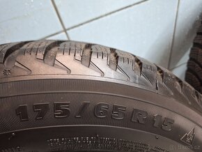 Alu kola R15 4x100 Borbet + zimní pneu 175/65/15 - 7