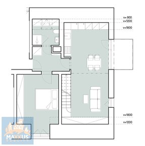 REZIDENCE U NÁDRAŽÍ - prodej bytu 2+kk (91,8 m2) + balkón (4 - 7