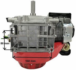 Benzínový motor 7HP 5,2kW hřídel 20mm + řemenice - 7