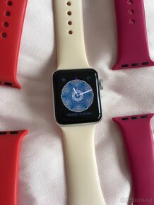 Hodinky Apple Watch SE Series 3 38mm stříbrné + 3 řemínky - 7