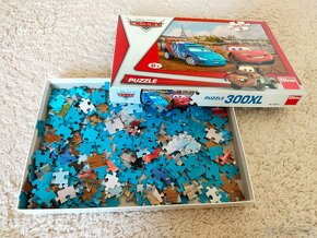 Puzzle 3x (1000ks, 300ks, 200ks) jak NEW - od 6+ - 7