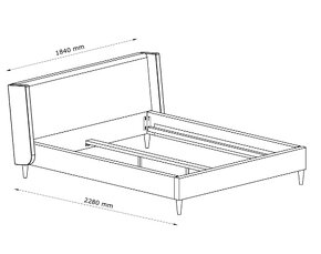 Calounena postel 160x200cm - 7