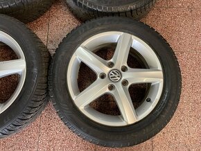 Originál Volkswagen ALU kola 5x112 r16 zimní pneu 6mm - 7