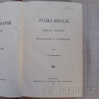 T. G. Masaryk – OTÁZKA SOCIÁLNÍ-ZÁKLADY MARXISMU - 1898 - 7