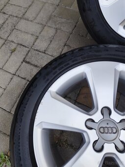 ALU 5x112 r17 AUDI + PNEU - PĚKNÁ SADA - 7