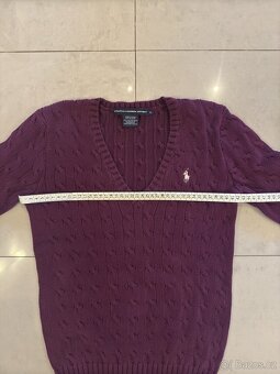 Ralph Lauren Polo fialový svetr - 7