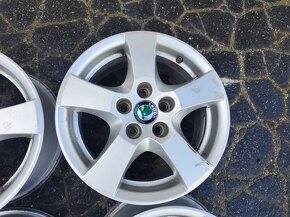 14"alu sada disků Sprint 5x100 origo Škoda Fabia Roomster - 7