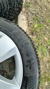 ‼️Alu kola Škoda 5x100 + zimní pneu 195/55 R15, zn. Kleber‼️ - 7