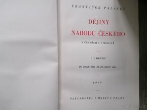 František Palacký - Dějiny Národu Českého 1-6, 1939 - 7