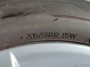 Zánovní letní ALU komplet BMW 17" 5x112 ET54 pneu 205/55/17 - 7