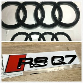 AUDI ZNAK LOGO AUDI KRUHY EMBLEMY SLINE AUDI ZNAKY NAPIS - 7