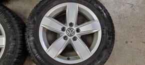 Alu kola VW 5x112 6,5x16 ET42 215/60r16 Continental zimní - 7