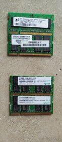 RAM paměti notebooku DRR2 A DDR3 - 7