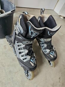 Kolečkové inline brusle Rollerblade vel. 39, UK 6 za 400,-Kč - 7