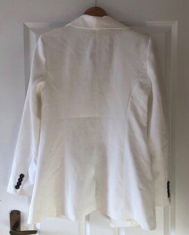 Nové biele oversized sako Reserved, XS/S/M, 630 Kč - 7