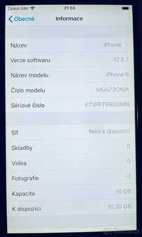 iPhone 6, top stav, 90% baterie, originální stav - 7