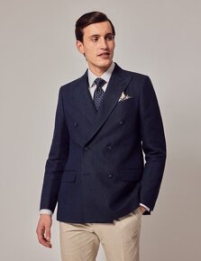 Hawes&Curtis pánské sako/blazer (NAVY BLUE,vel. 38R,M) NOVÉ - 7