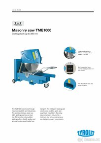 Stolní pila TYROLIT TME 1000 - 7