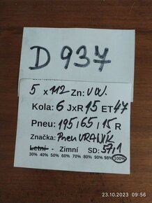 15" plechová kola – 5x112 – VOLKSWAGEN (ŠKODA, AUDI, SEAT) - 7