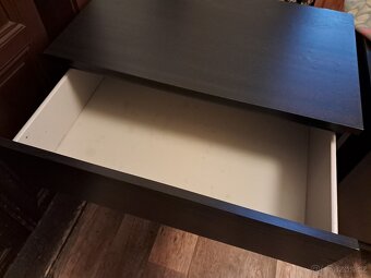 Ikea komoda Malm 4 zásuvky černá - 7