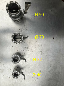 Prodám nerezové armatury klapky,kolena,příruby. - 7