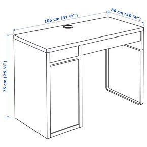 Dětský psací stůl IKEA/MICKE + 2x dětská otočné židle - 7