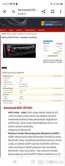 KENWOOD KDC-BT35U CD MP3 USB BLUETOOTH - 7