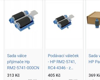 HP roller RM2-5741 & separátor RM2-5745 sada - 7