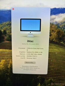 Apple Imac 21.5,4K,16GB Ram - 7