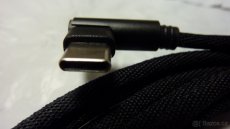 Datový+nabíjecí kabel USB typ C-90° 2m-černý-nový - 7