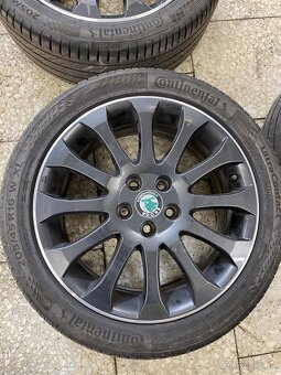 Letní sada Škoda Fabia II 205/45 R16 87W 5x100 vzorek 6,3mm - 7