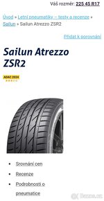 Letní pneu SAILUN 225/45 ZR17 94Y XL - 7