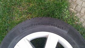 orig.AUDI alu kola 16"+Letní Continental 205/55/16 - 7