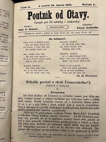 Poutník od Otavy - rok 1858 - starožitný časopis Písecko ... - 7