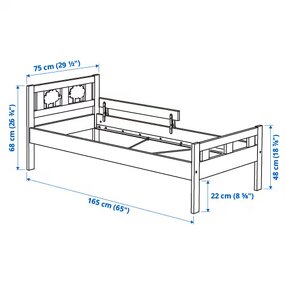 IKEA KRITTER - 2x dětská postel - 7