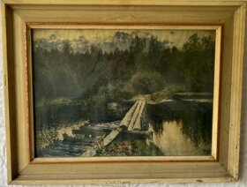 Prodám obraz K. Kotrle rozměr cca. 100 x 60 cm 1974 - 7