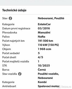 Superb 3 III combi 2.0 TDI 110kw manual alu - 7