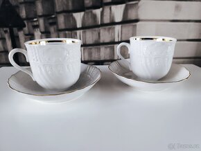 2ks porcelánových šálků s podšálkem, Pirkenhammer, ČSSR - 7