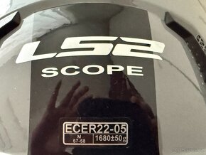 Výklopná moto přilba LS2 FF902 Scope, vel. M s komunikátorem - 7