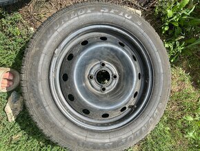 Plechové disky 15” 4x100 a letní pneu 185/65/R15 Renault - 7