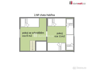 Chata cca 57 m2 s krbem se zahradou 747 m2 s grilem a udírno - 7