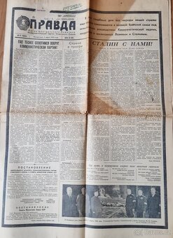 Úmrtí Stalin,Úmrtí Gottwald - i Pravda a Gazeta noviny - 7