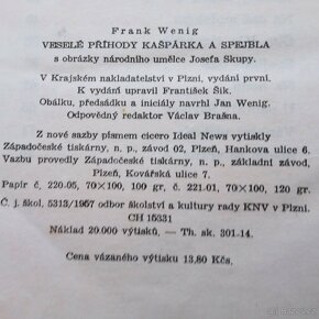 Antikvariát/ Kniha r.1957 Veselé příhody Kašpárka a Spejbla - 7