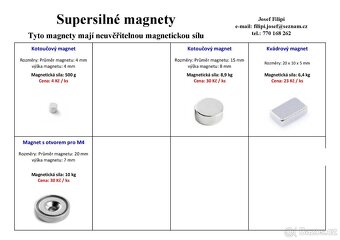 Neodymový magnet 2x500 kg, neodymové, fishing - 8