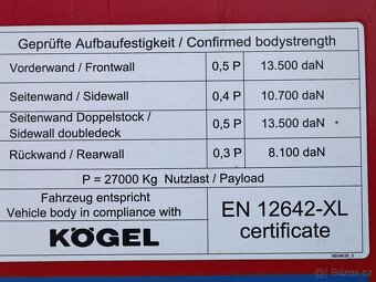 Kögel S24-1 LIGHT, MULDA, STANDARD, LIGHT-VYŠŠÍ RÁM, 34 PALE - 8