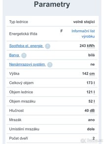 Zerowatt lednice s mrazákem ZHCS 4142WN - 8