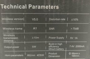 Bluetooth Reproduktor v plamenném designu s LED (nové) - 8