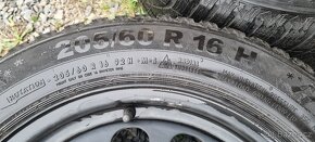 Plechové disky Škoda Oct 4 5x112 6,5x16 ET46 205/60r16 zimní - 8