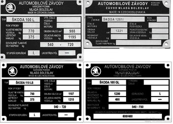 Štítky na Škoda - 8